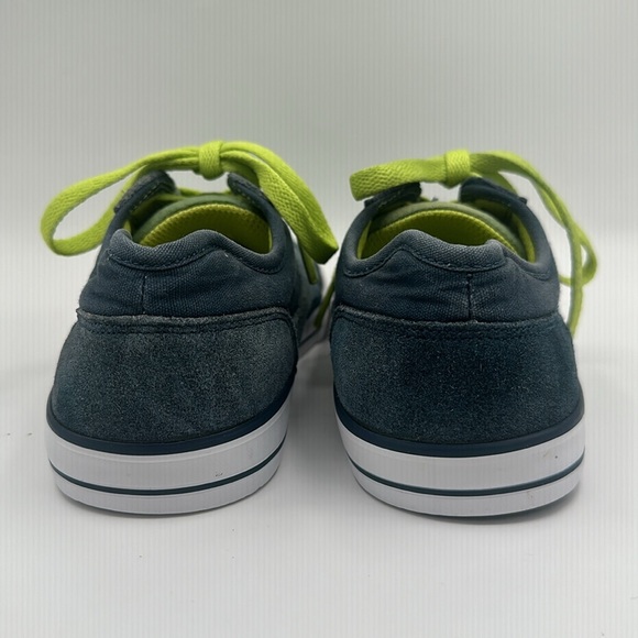 DC W TONIK Shoes - Blue Gray Suede Lime Laces Boys Size 7 - Picture 7 of 13
